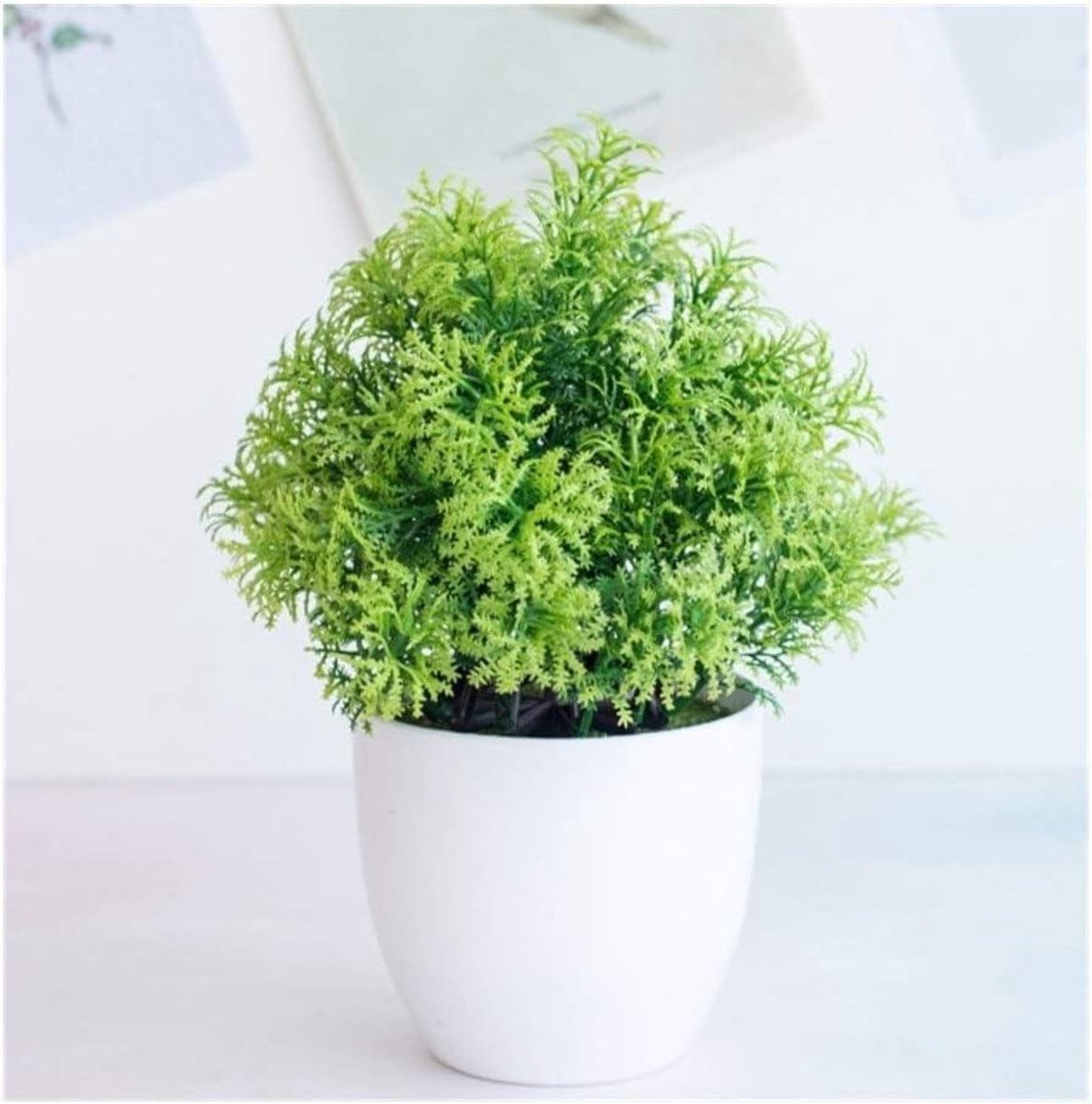 Levensgetrouwe groene kunstplant Bonsai in pot voor huisdecoratie