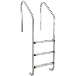 Einstiegsleiter PREMIUM weiter Holm 4-stufig V4A Edelstahl