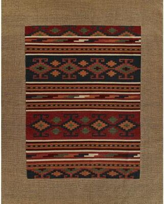 Momeni Adobe Hand Woven Wool and Jute Geometric Area Rug