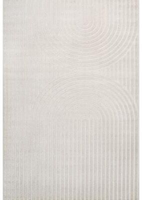 JONATHAN Y Peater High-Low MidCentury Modern Arch Stripe Two-Tone Indoor/Outdoor Rug