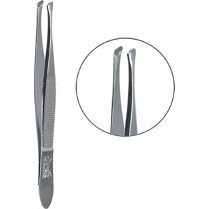 Wilkinson-Sword Pinzette cosmetic, Länge 8 cm, Metall, schräge Spitze, für Augenbrauen und Splitter