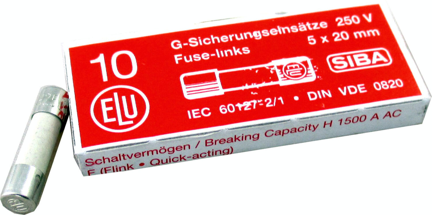 Wolf fusible fin 2A rapide 250V 2745698 5x20mm, pour CGG-2(K) à partir de 11/2008