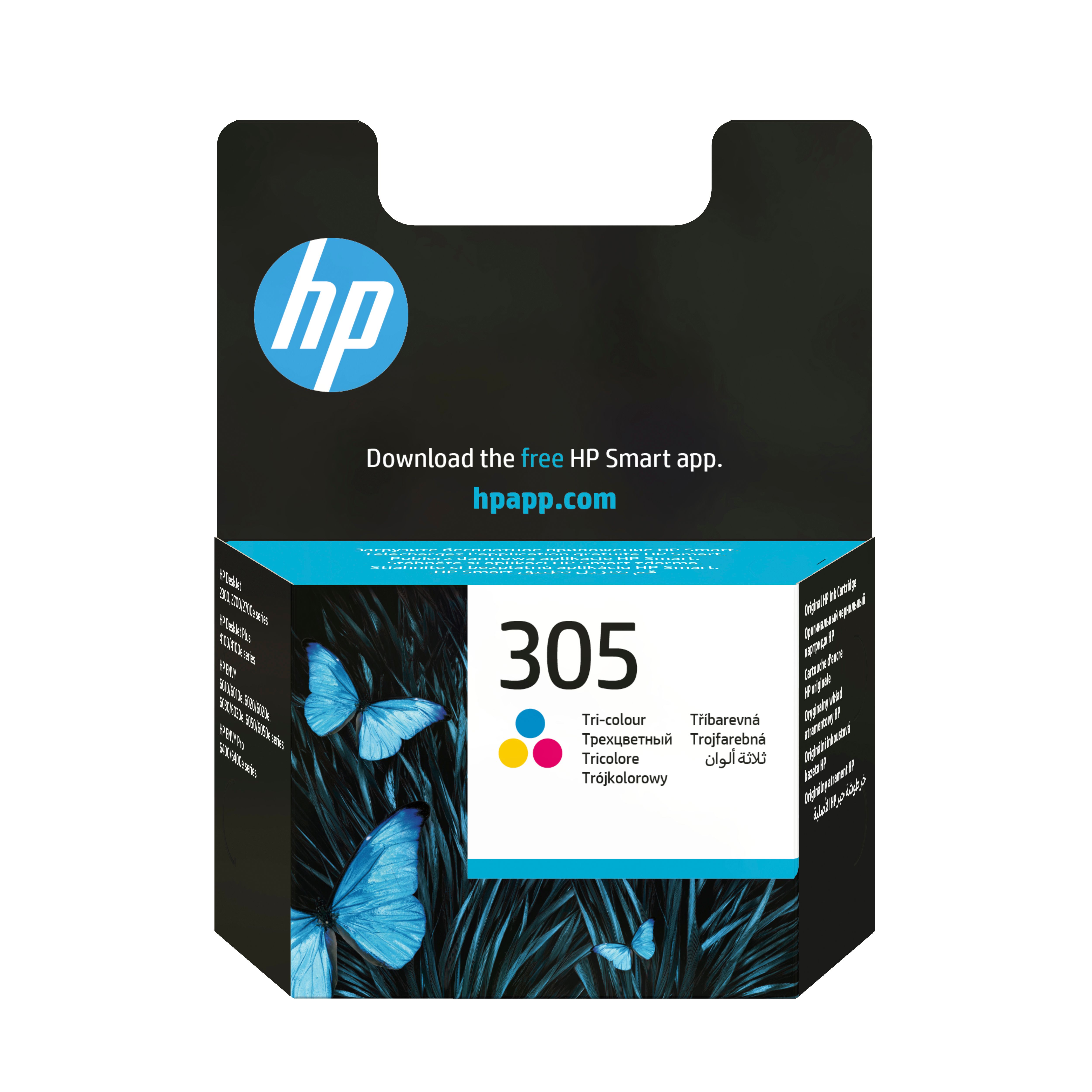 HP originale Druckerpatronen Cyan, Magenta, Gelb 2 ml Nr.305 3YM60AE