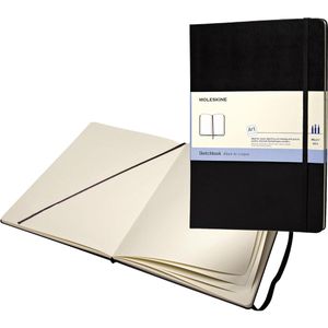 Moleskine Skizzenbuch 931939, A4 hoch, 165 g/m², weiß, Fadenbindung, 48 Blatt