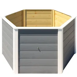 weka Elementhochbeet 6-Eck, 669, 21 mm grau