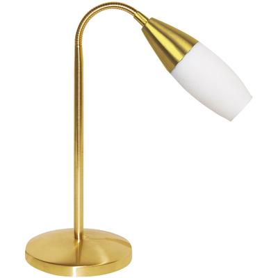 NÄVE LED Tischleuchte "Gola", gold (messingfarben matt), 1, H: 40cm, 1 Stk., Leuchten, Messingleuchte mit LED Leuchtmittel, LED Tischleuchte