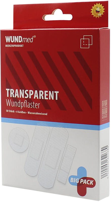 WUNDmed® Pflaster Transparent weiß 50 St. 03-008