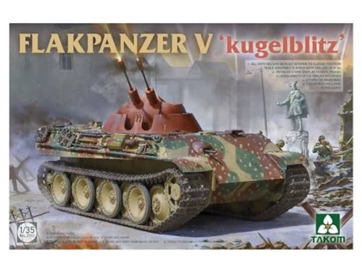 Takom 2150 Flaktank V - Kogelflits - schaal 1:35 - modelbouw