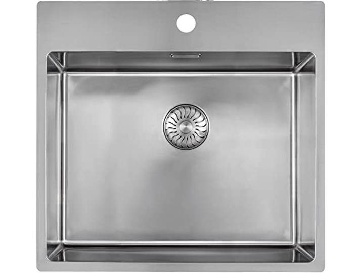 CARESSI 1-Becken Spüle CABLA 60513 mit Hahnbank/ab 60 cm Schrankbreite/Einbauspüle/Edelstahlspüle