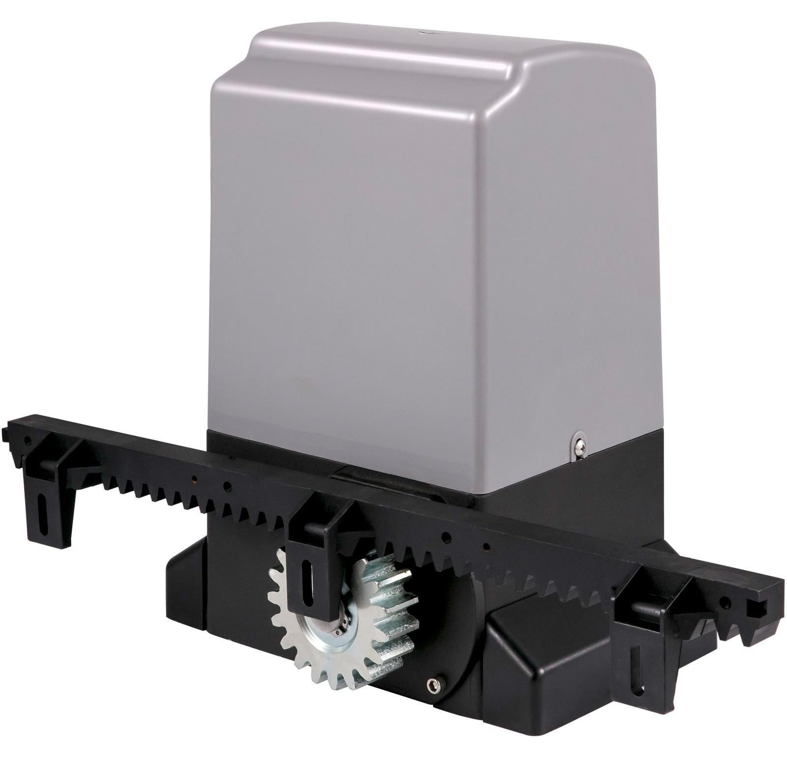 VEVOR Schuifpoortopener 1800 kg, 5 meter, automatische elektrische rolluikmotor met 4 afstandsbedieningen en app-bediening, grijs