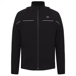 TAO Nachhaltige atmungsaktive Herren Basic Funktionsjacke aus Polyamid NILO, Größe 46 in Schwarz Schwarz