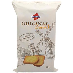 Neukircher Zwieback Original, 450 g, je 15 Scheiben à 10 g, 3 Pack