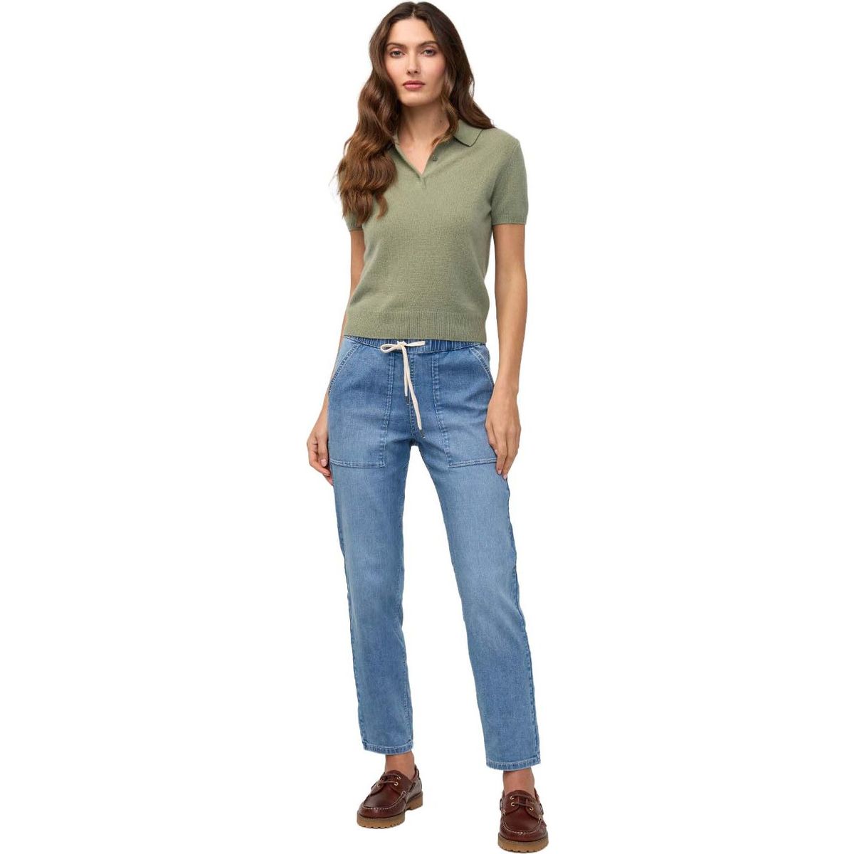 DU/ER Performance Denim Lite Harbour Pant light stone (LST) XSW 29L WPWR5125-LST-XS-29