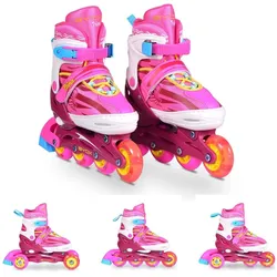Byox, Rollschuhe, Inliner Kinder Trina 3 in 1, 38-41 (40), Rosa