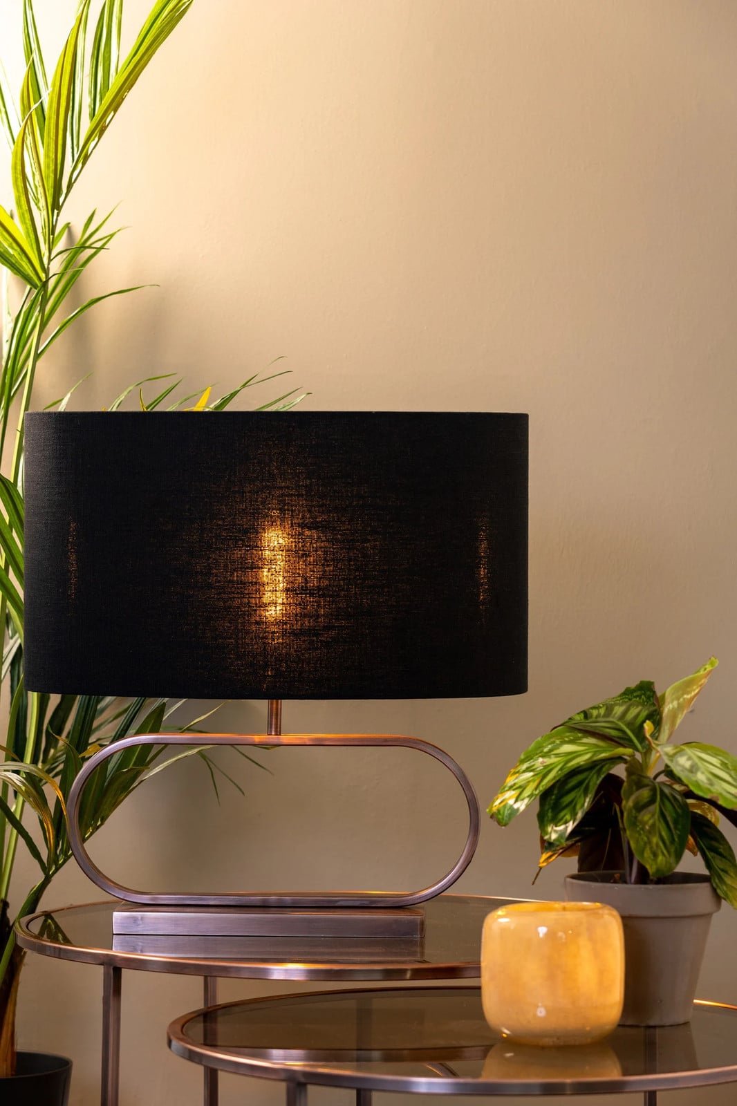 Light en Living Lampvoet JAMIRO antiek koper Maat L