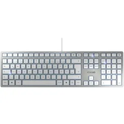 Cherry KC 6000 Slim Keyboard USB silber