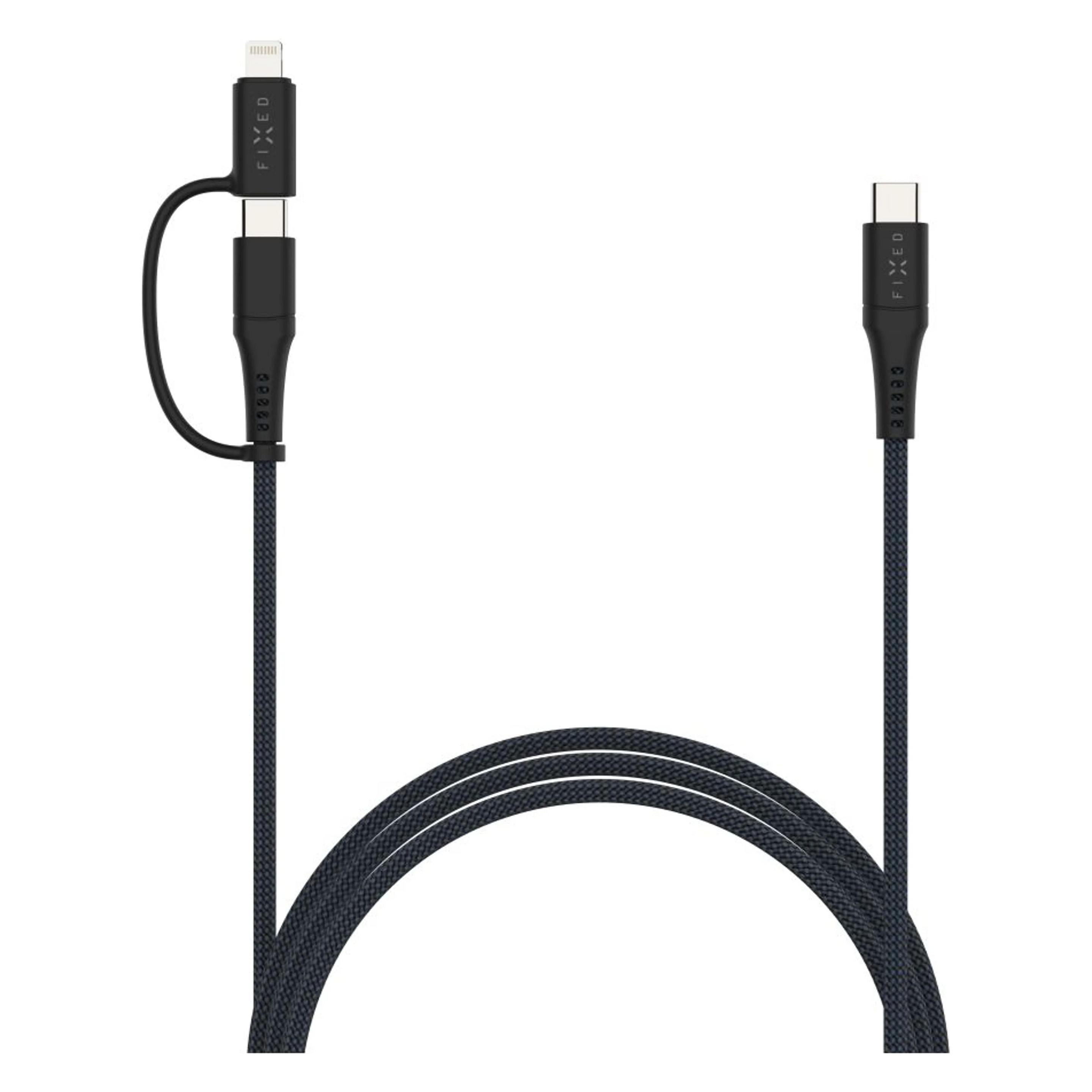 Fixed Universal Nylonkabel 3in1 2m 60W (2 m, USB 2.0, 60 W) (FIXDB-CCL2-GR)