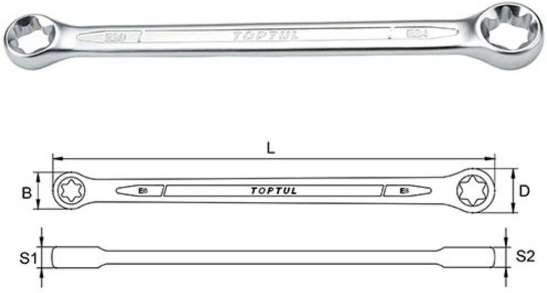 TORX Ringschlüssel TOPTUL E20xE24