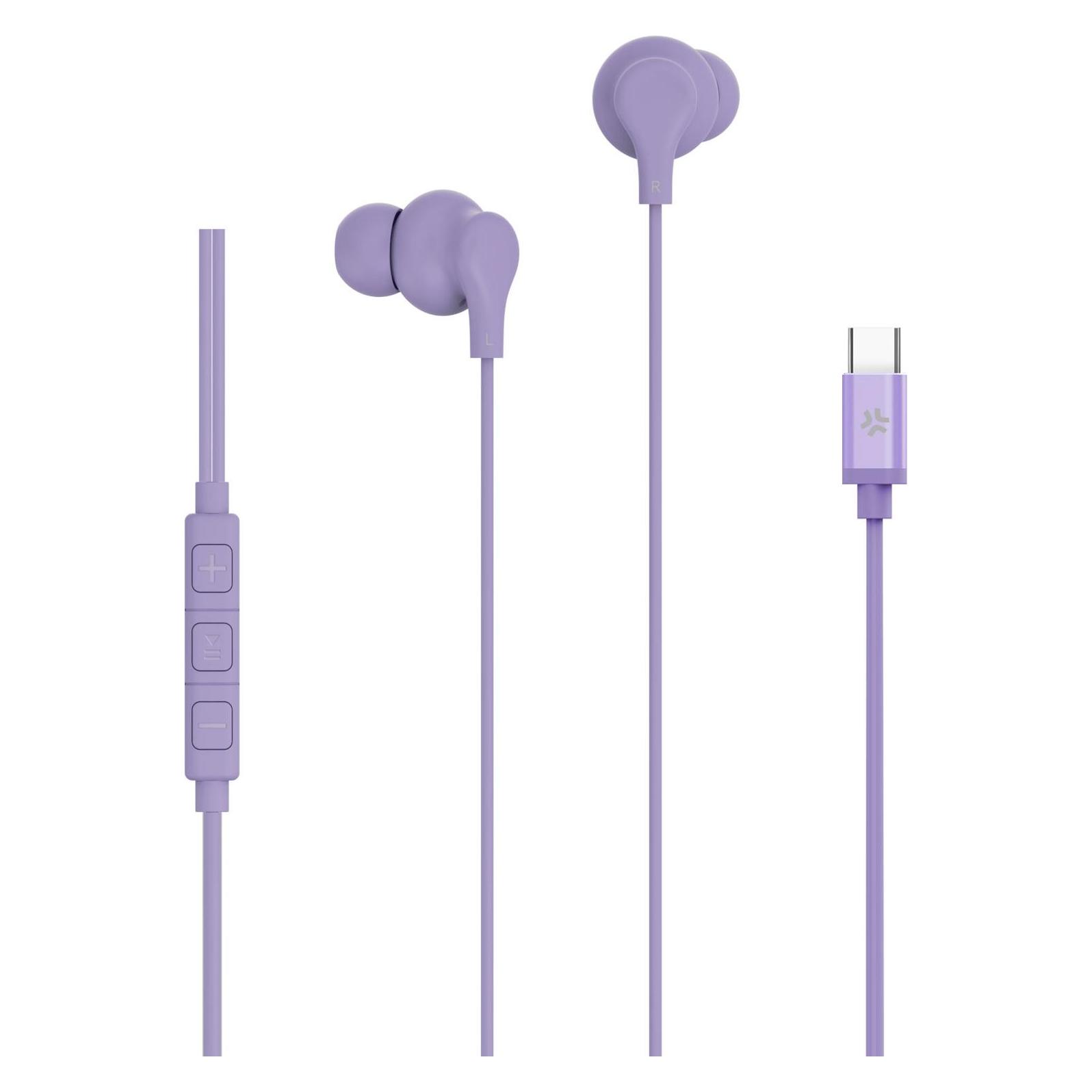 Celly USB-C Stereo Wired Earphones (Keine Geräuschunterdrückung, Kabelgebunden) (UP1600TYPECVL)