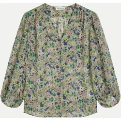 Bluse mit floralem Print Mehrfarbig 38