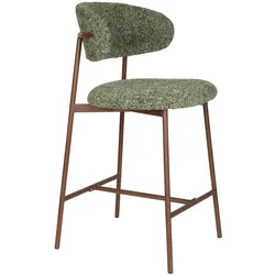 2er-Set White Label Barhocker Claes Stoff Green