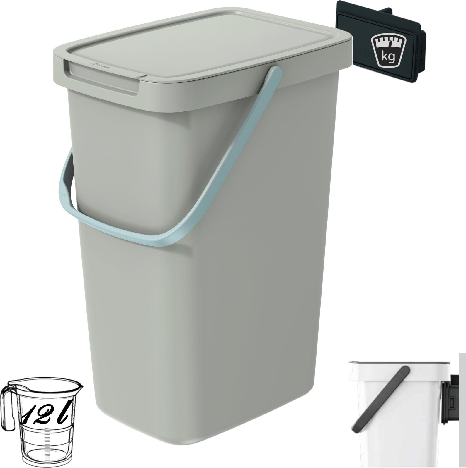 Prosperplast Systema Q Collect NHW12 Mand - Lichtbruin