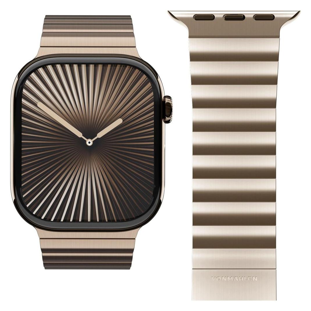Vonmählen Edelstahl Gliederarmband Pro für Apple Watch 40/41/42mm, gold (Edelstahl, Stainless Steel) (AWS00215)