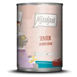 MjAMjAM – Senior 400g MjAMjAM Katze Sparpaket 12x400g Senior - leckeres Rind
