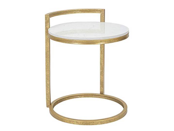 Mauro Ferretti Sessel Zagreb mit Puff, MDF, Weiß, 76 x 75 x 80 cm