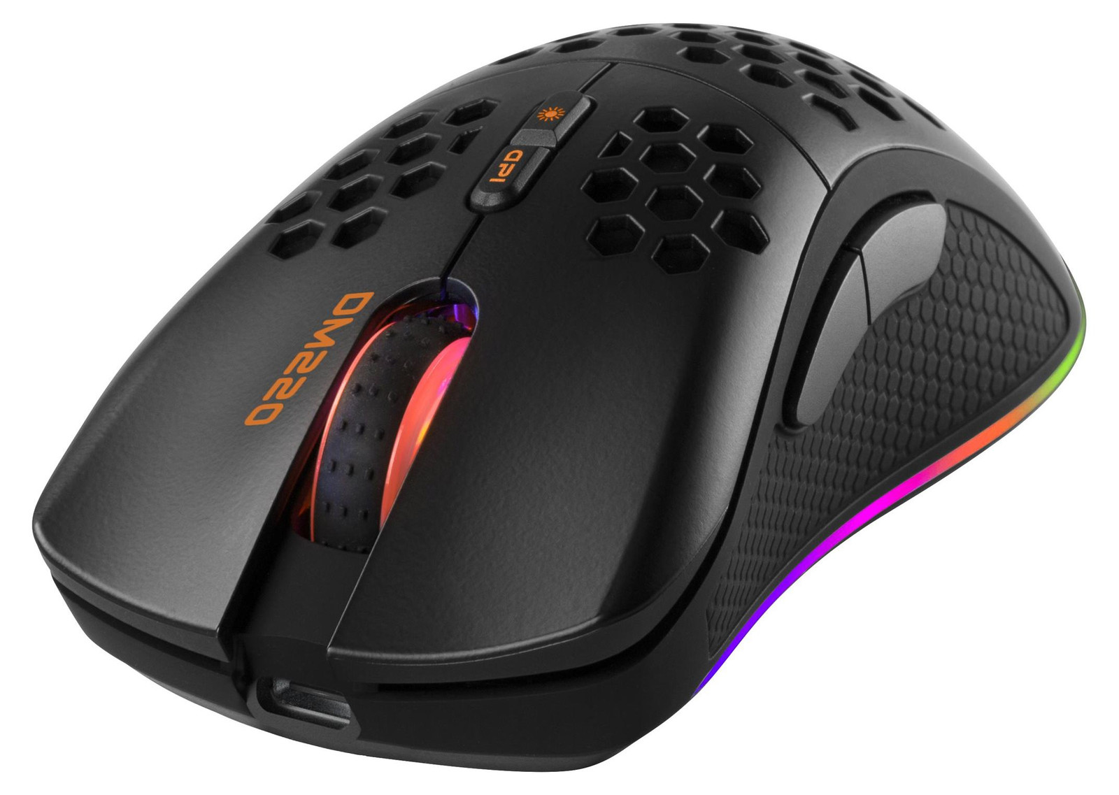 Deltaco GAM-120 DM220 Gaming Maus, Draadloos, RGB, Zwart