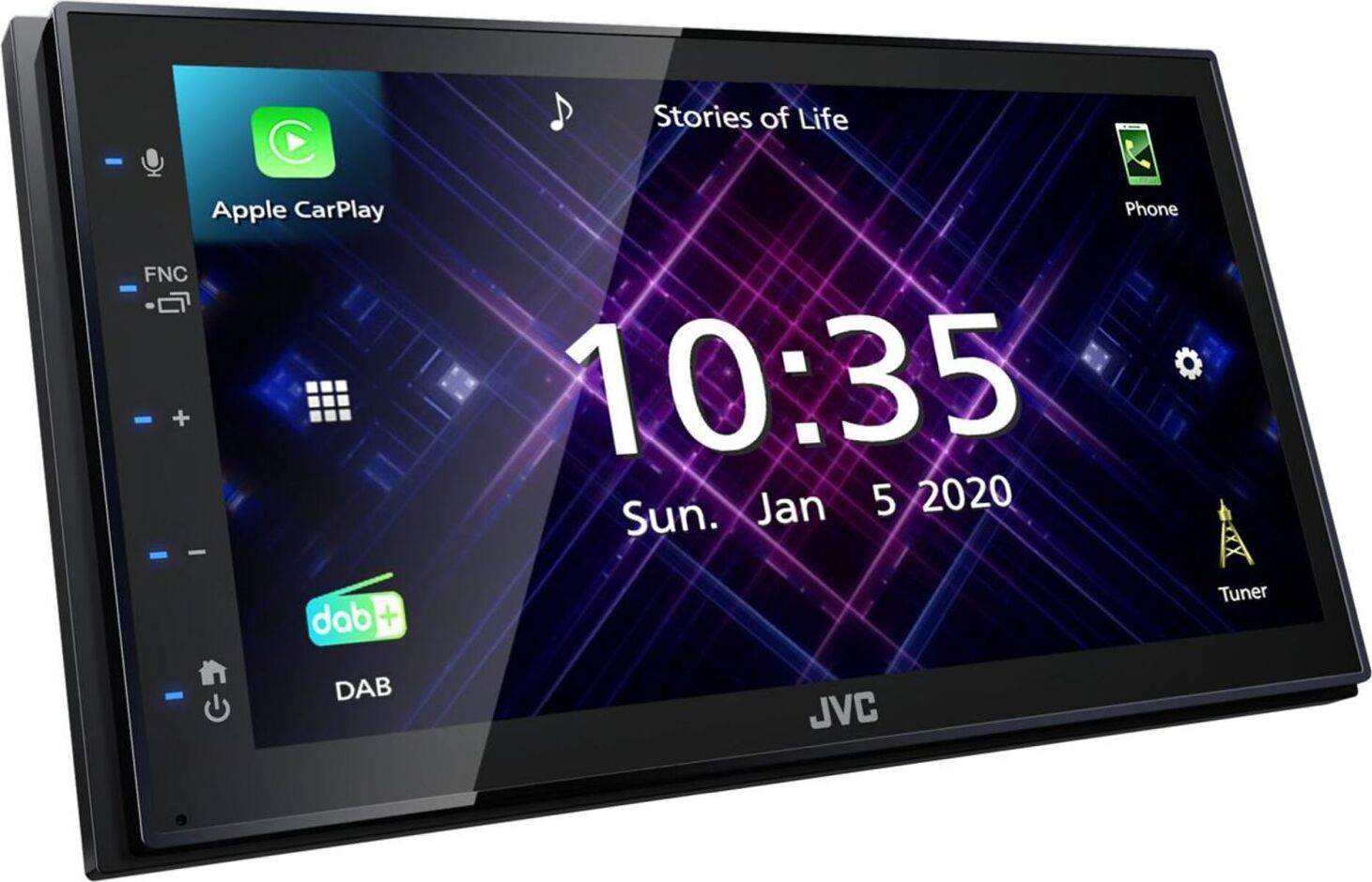 JVC KW-M565DBT, Schwarz, 2 DIN, 200 W, AAC, FLAC, MP3, SBC, WAV, WMA, WMV, H.264, MPEG1, MPEG2, MPEG4, 17,3 cm (6.8")