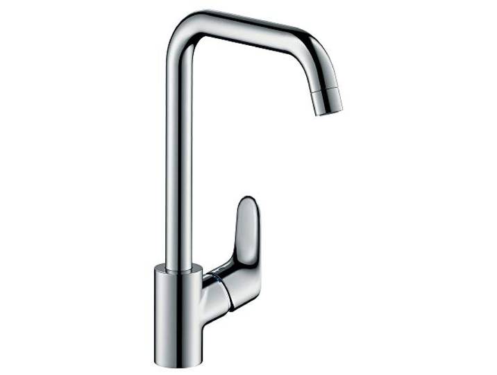 hansgrohe Focus M41 - Küchenarmatur, 1 Stahlart, Wasserhahn Küche mit Auslaufhöhe 260 mm, Mischbatterie Küche 360° schwenkbar, Chrom, 31820000