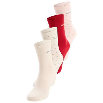 Socken BOSS "4P RS Gift Shine CC", Damen, Gr. 35-38, rosa (open miscellaneous 960), Baumwollmischung, elastisch, Socken Socken