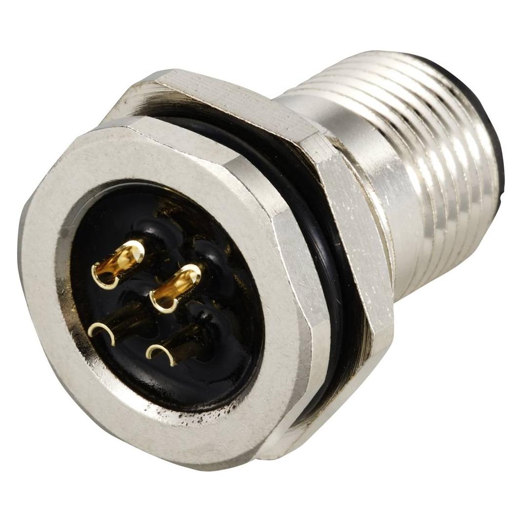 Tru Components TC-12833064 Sensor/Aktor Einbaustecker M12 Stecker, Einbau Polza (TC-12833064)