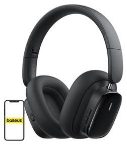 Baseus Bowie H1i draadloze hoofdtelefoon met Bluetooth, zwart