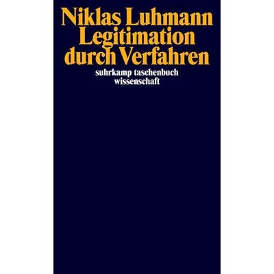 Legitimation durch Verfahren, Taschenbuch von Niklas Luhmann, Suhrkamp, 978-3-518-28043-0