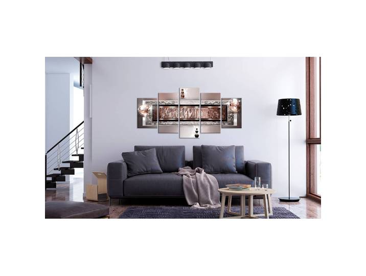 Wandbild Autumn Dream Leinen Braun 100 x 50cm