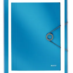 LEITZ Eckspannmappe Solid A4 PP mit Klappen hellblau