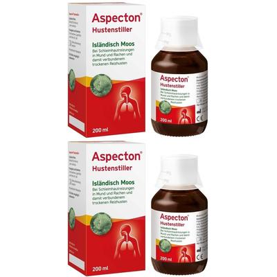 Aspecton Hustenstiller Isländisch Moos Saft 2x 2x200 ml