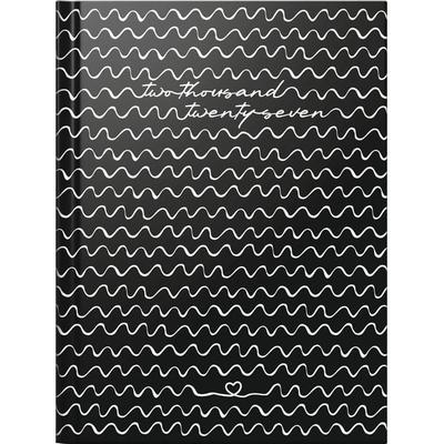 rido/idé 7013607027 Taschenkalender Premium Young Line Mini 2027 'Waves' A6, Papier