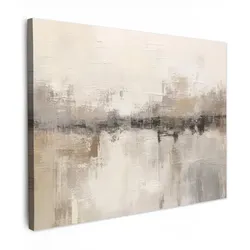LEINWANDBILD Moderne Kunst - Abstrakt - Beige Wandbild 40x30 cm