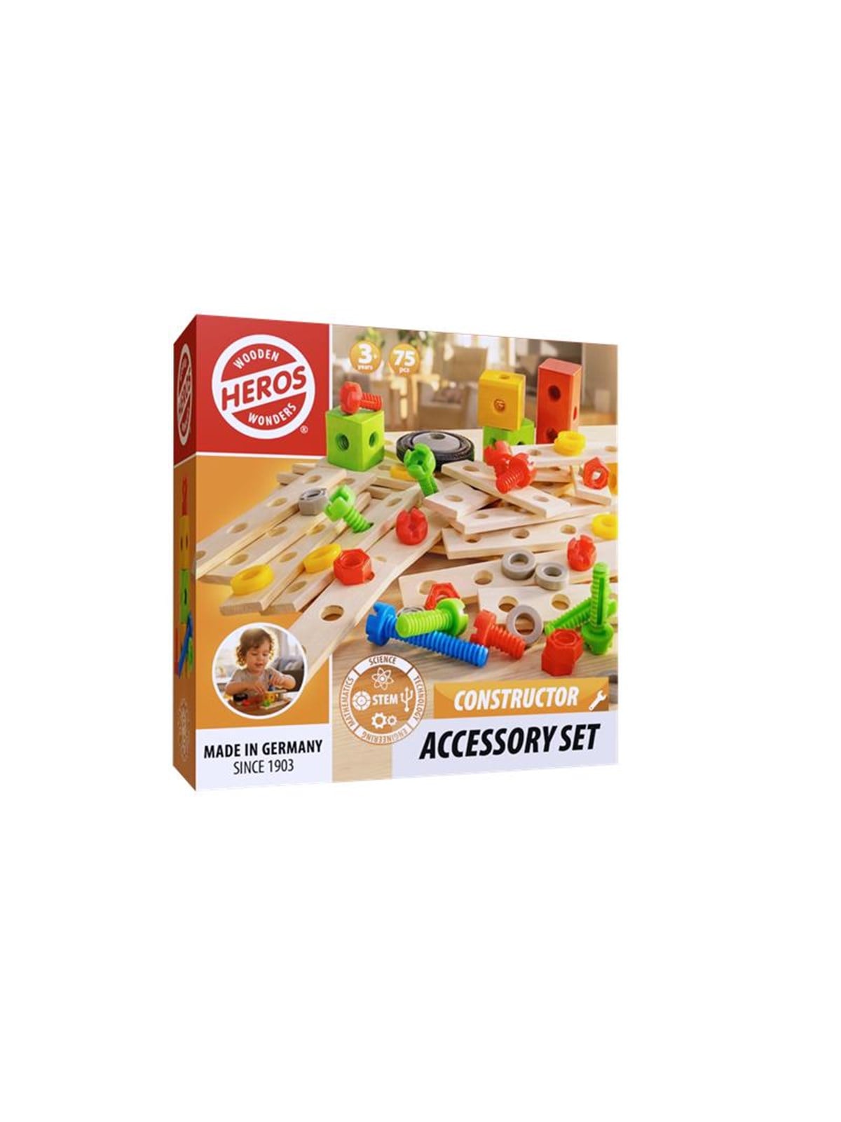 Heros FSC Constructor - Zubehörset, 75 Stück