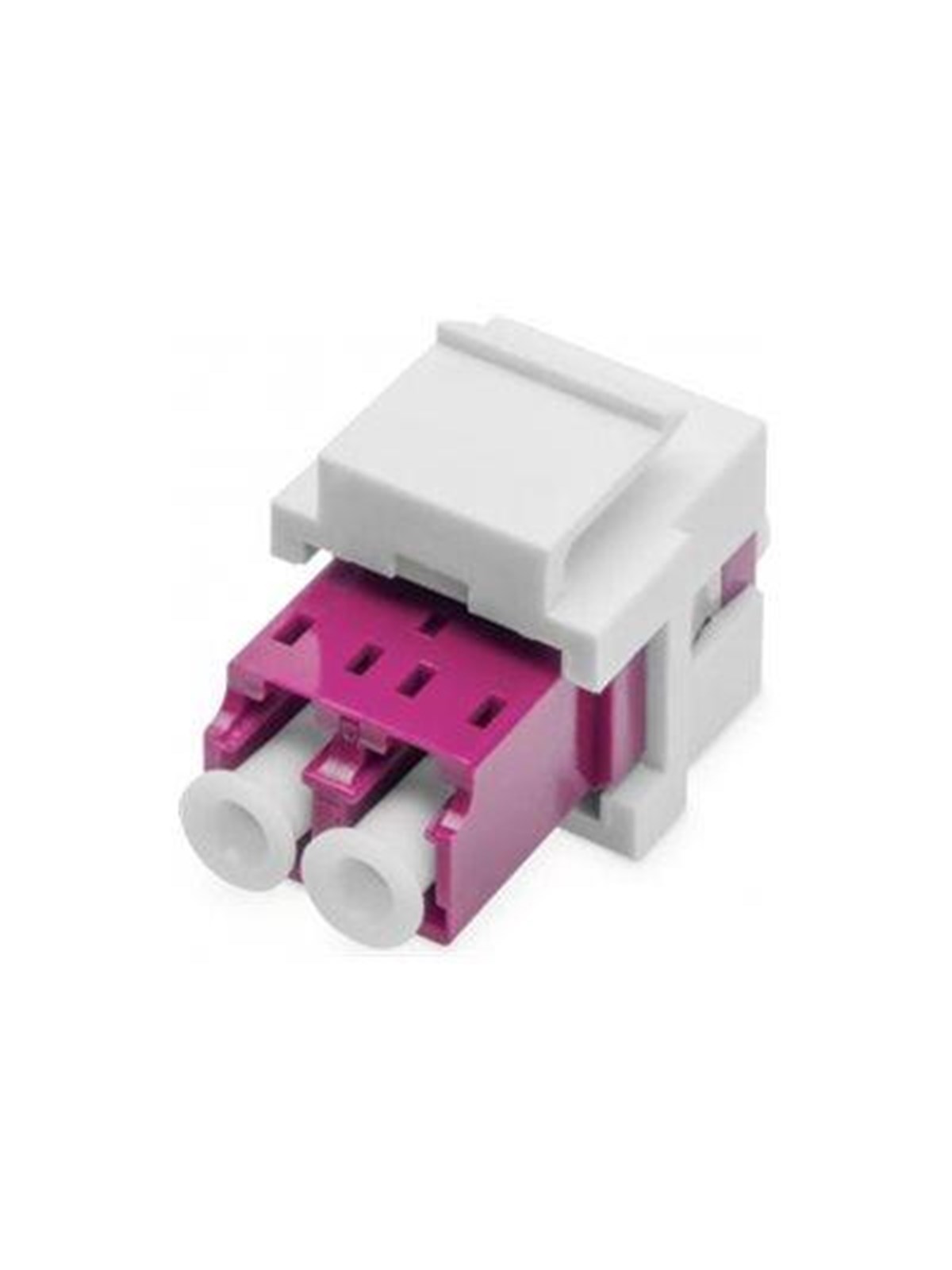 DIGITUS Fiber Optic LC/LC Duplex Coupler - Lila