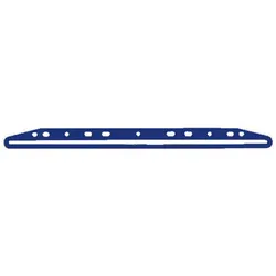 Top-Print Klemmschienen mit Abheftleiste DIN A4 4.5 cm blau