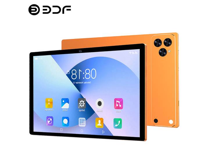 Tablettes téléphoniques BDF-i17 10,1 pouces Octa Core 6 Go de RAM 128 Go de ROM Double carte SIM Appels WiFi Bluetooth Google Play Tablette PC Android 13