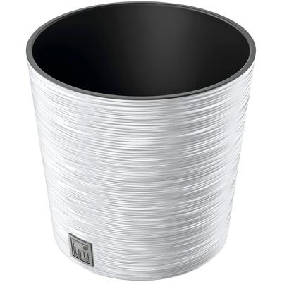Blumentopf PROSPERPLAST "FURU RO", weiß, H:24,7cm Ø:25cm, Kunststoff, Pflanzgefäße