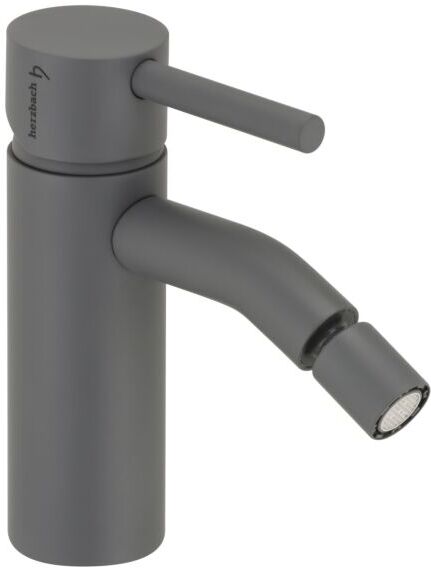 Herzbach Deep Grey Bidetarmatur 23.233600.1.06 ohne Ablaufgarnitur, grau matt