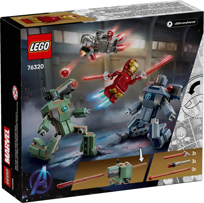 LEGO Marvel 76320 Iron Man & War Machine vs. Hammer-Drohnen