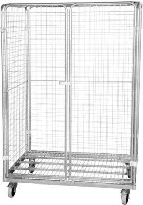 Antidiebstahl-Rollbehälter, Stahl, Euro-Maß, 800 x 1200 x 1820 mm