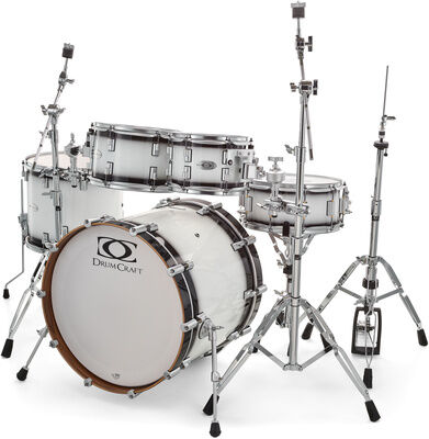 DrumCraft Series 6 Standard Set White Scottish White Burst